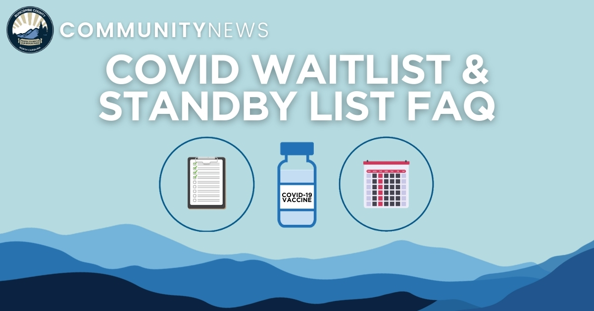 COVID19 Vaccination Waitlist + Standby List FAQ